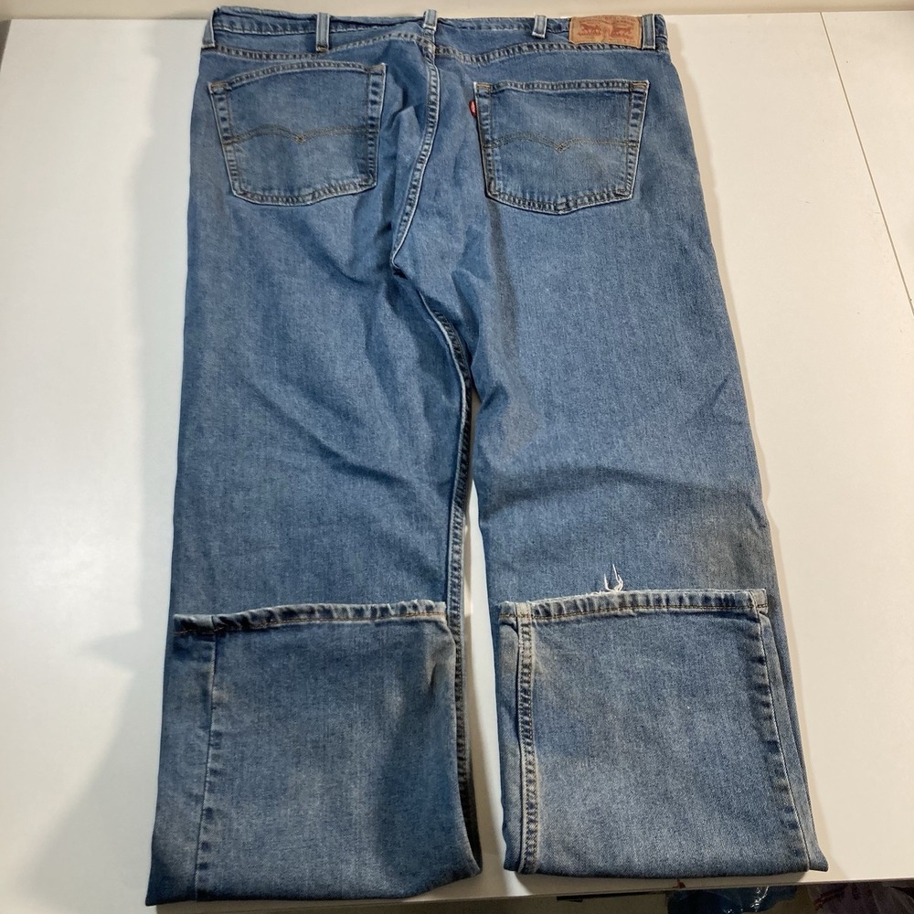 Levi's 505 Jeans 40x32 Straight Blue Med Wash Denim Cowboy Workwear - Picture 3 of 9